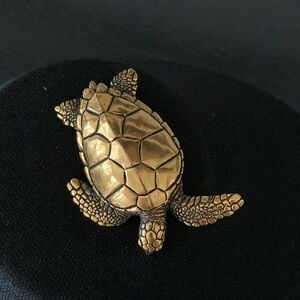 Artisan Crafted Turtle Brooch